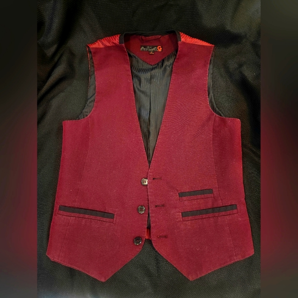 G by Guess Burgundy Vest